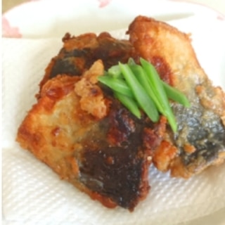 揚げ焼きするから、天ぷら鍋要らず！鯖の竜田揚げ！